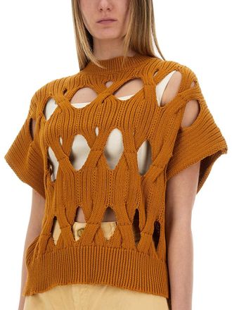 Alysi Jersey Cotton T-Shirt - Orange