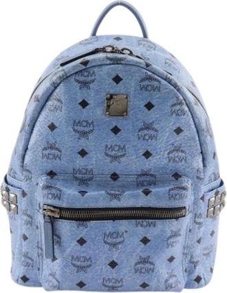 MCM Pre-owned Backpacks, female, Blue, Size: ONE SIZE Pre-owned Backpack