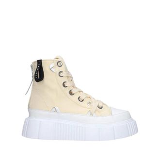 INUIKII High Matilda Canvas Sneakers - Dames - Sneakers - Beige - 41 EU - Schoenen