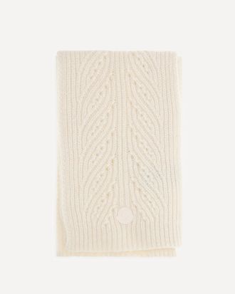 Moncler Tricot alpaca and cashmere-blend Scarf Female UNI