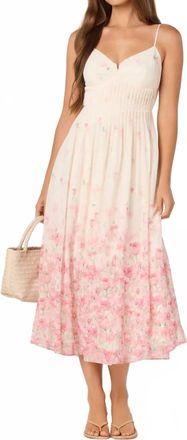 Astr Bellora Midi Dress In Pink Floral
