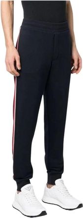 Moncler Navy Jogger Trousers with Drawstring Waistband