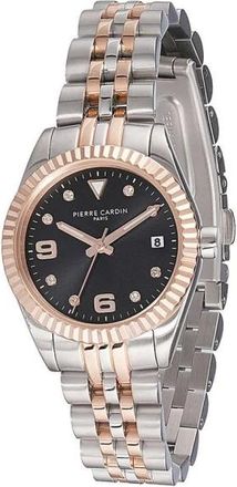 Pierre Cardin Watches, female, Gray, Size: ONE SIZE Stainless Steel Dress Watch