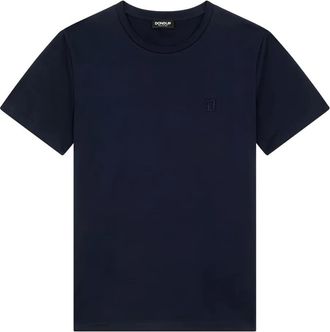 Dondup T-shirt con logo ricamato - Blu