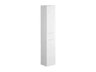 Vente-Unique Colonna Per Bagno Sospesa 6 Scaffali L30 X P25 X H160 Cm Bianco - Kayla