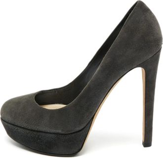 Dior Pumps in pelle scamosciata con plateau - Grigio