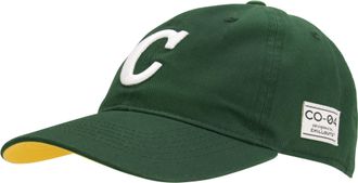 Chillouts Baseball Cap CHILLOUTS Ulloa Hat, Herren, gr&uuml;n (hunter gr&uuml;n), Denim/Jeans, Baumwolle, unifarben mit Farbeinsatz, Caps Baseball Cap, mit C-Stickerei & 