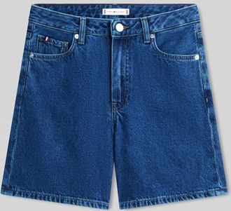Tommy Hilfiger Jeansshorts mit 5-Pocket-Design in Blau Melange, Gr&ouml;&szlig;e 27