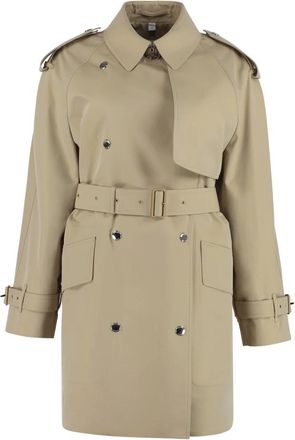 Burberry Dames, Mantels, Beige, Maat: XS Katoen