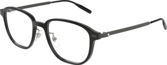 Montblanc Glasses, male, Black, Size: 52 MM Optical Frame