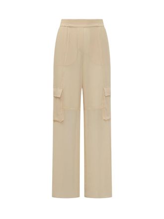Pinko Beige Relaxed Cargos Pants