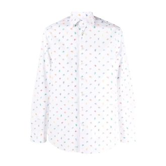 Etro Etro, Casual Shirts, male, Multicolor, Size: L Pegaso-print Long-sleeve Shirt