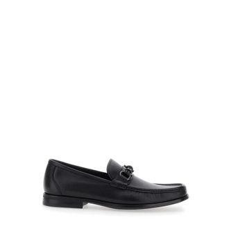Ferragamo Loafers, male, Black, 7 1/2 UK, Black Flat Shoes Alain