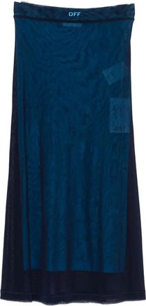 Off-white Mesh Midi Skirt