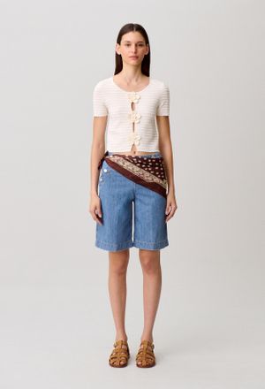 Claudie Pierlot Pull manches courtes ray&eacute;