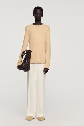 Sandro Boucl&eacute; cotton jumper