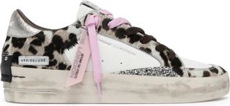 Crime London Schoenen, Dames, Wit, 41 EU, Leer, Sk 8 Deluxe Wedge Pinko Hyena