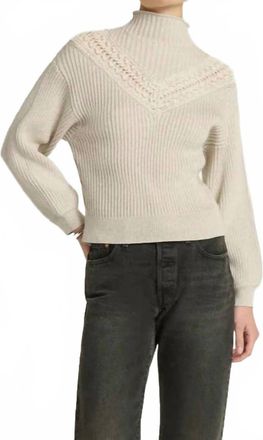 Nation Ltd Cassandra Pullover Sweater In Heather Oatmeal