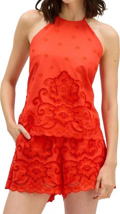 Allison New York Pauline Tank Top In Tomato Red