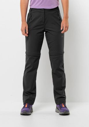Jack Wolfskin Funktionshose JACK WOLFSKIN GLASTAL ZIP OFF PANTS W, Damen, Gr. 36, Normalgr&ouml;ssen, schwarz, OBERSTOFF: 94% POLYAMID, 6% ELASTHAN LINING 100% POLYESTER