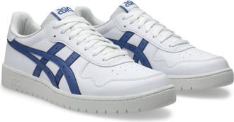 Asics Sneaker ASICS JAPAN S, Damen, Gr. 36, weiss (wei&szlig;, blauberry), Leder, Synthetik, Schuhe Sneaker