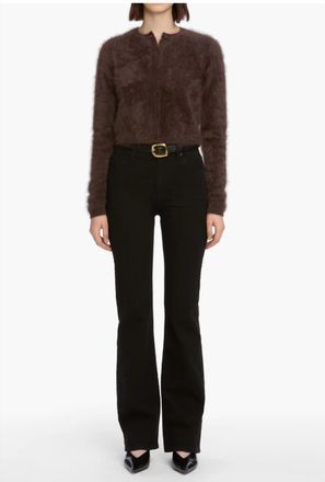 Frame Denim Arrow Boot Leg Jeans In Black