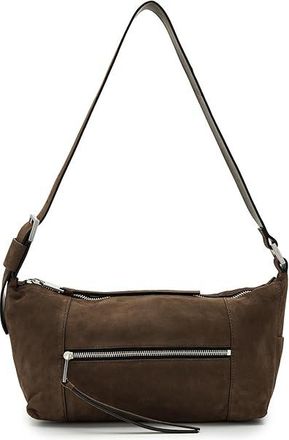 AllSaints Vega Suede Shoulder Bag Womens Handbags Fango Brown