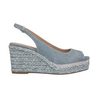 Alma En Pena Esparto Sandaal - Dames - Sleehakken - Blauw - 40 EU - Schoenen