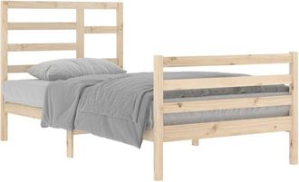 vidaXL Estructura de cama sin colchón madera maciza 100x200 cm Vidaxl