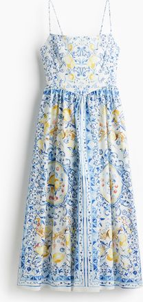 H&M Trägerkleid aus Baumwolle - White