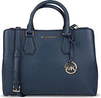 Michael Kors Stijlvolle LG Satchel Tas - Dames - Handtassen - Blauw - ONE Size - Tassen