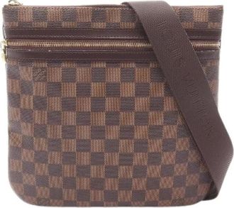 Louis Vuitton Pre-owned Cross Body Bags, female, Brown, Size: ONE SIZE Pre-owned Vintage Canvas Crossbody Bag
