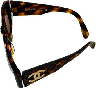 Chanel Pre-owned Accessories, female, Brown, Size: ONE SIZE Pre-owned Acetate sunglasses