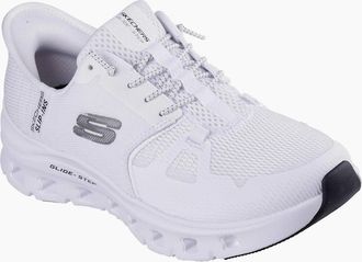 Skechers Womens Skechers Glide-Step Pro Polyester Womens White Trainers - Size: 3