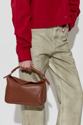 Loewe Handbag Puzzle Small, Womens, Brown