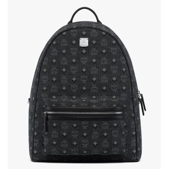 MCM Medium Stark Backpack In Denim Visetos