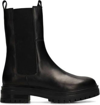 Manfield leren chelsea boots zwart