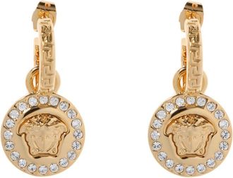 Versace La Medusa Crystal Earrings - Dames - Oorbellen - Geel - ONE Size - Accessoires