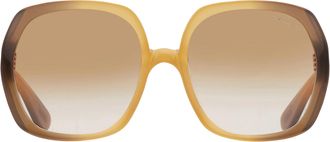 Tom Ford SAFFRON Brown Gradient Butterfly Ladies Sunglasses FT1221 41F 60