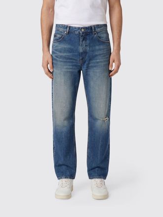 Maison Margiela Printed Denim Straight Jeans