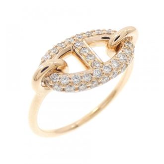 Herm&egrave;s Gold Pink Gold Pink Gold (18K) Band Ring (Pre-Owned)