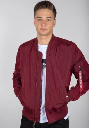 Alpha Industries Bomberjacke ALPHA INDUSTRIES MA-1 TT Light, Herren, Gr. XS, rot (burgundy), Obermaterial: 100% Nylon, Futter: 100% Nylon, Jacken Bomberjacke