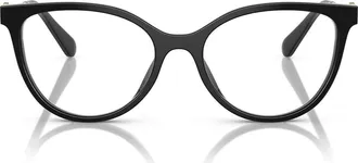 Tory Burch 53mm Cat Eye Optical Glasses in Black at Nordstrom