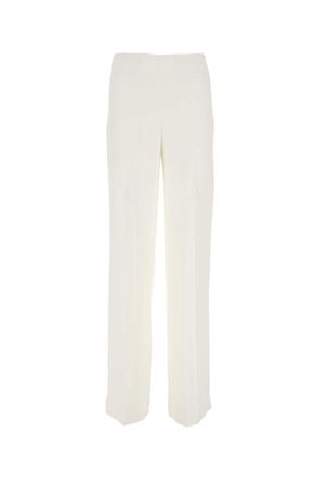 Stella McCartney White Stretch Crepe Wide-leg Pant