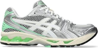 Asics White Gel-Kayano 14 Textile Metallic Sneakers