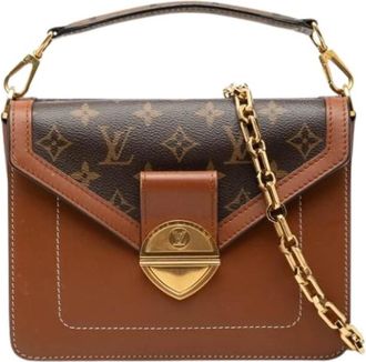 Louis Vuitton Tweedehands Canvas Louis Vuitton tassen - Dames - Vintage Handtas - Bruin - ONE Size - Vintage