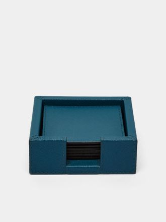Giobagnara Tao Leather Square Coasters (Set of 6)