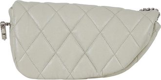 Burberry Stijlvolle Tassen met Schildsluiting - Dames - Clutches - Grijs - ONE Size - Leer - Tassen