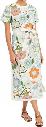 Mestiza New York Deanna Midi Dress In Groovy Florals