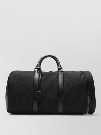 Fendi ff nylon medium travel tote bag